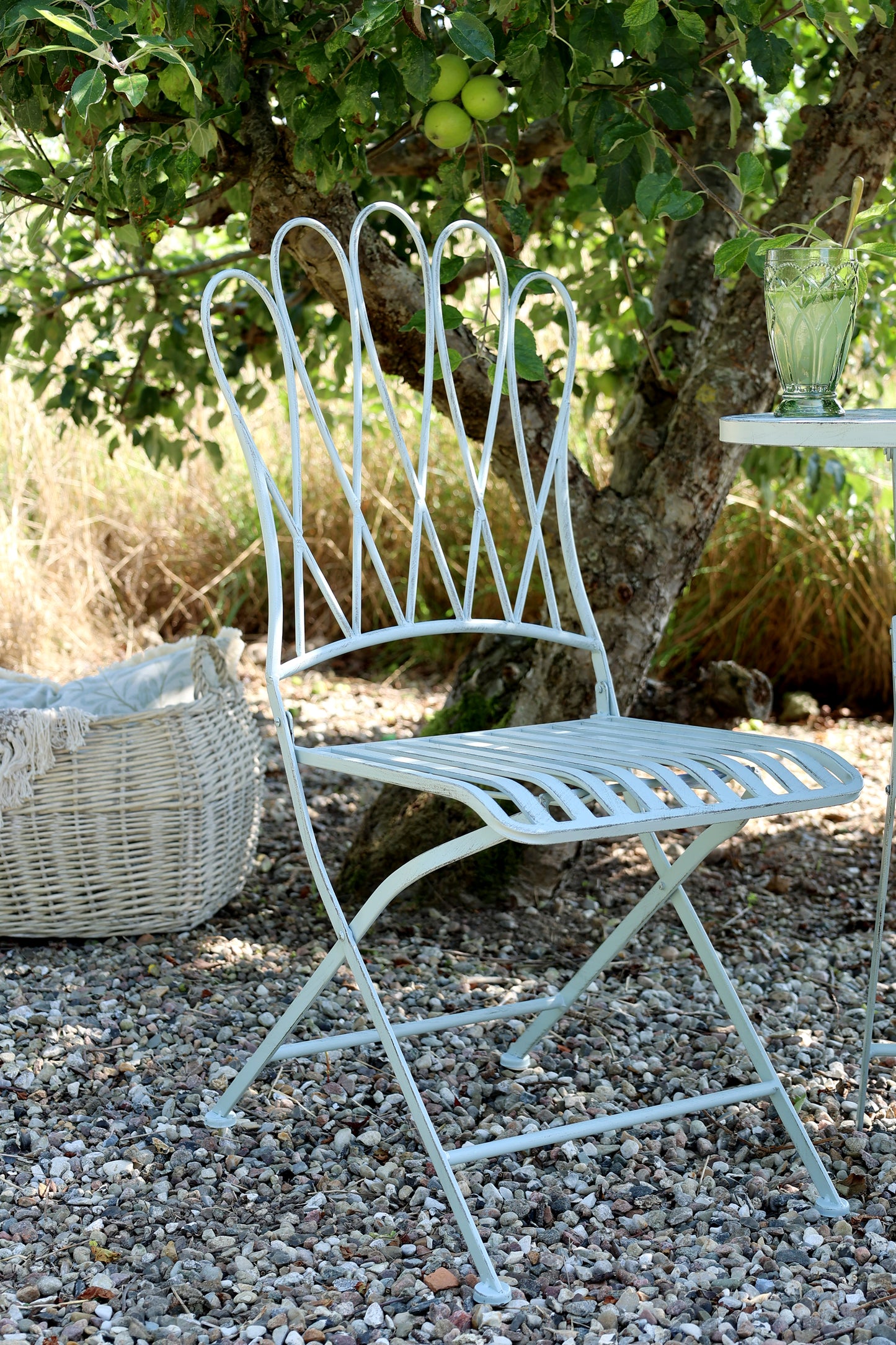 Sky Blue Foldable Bistro Set