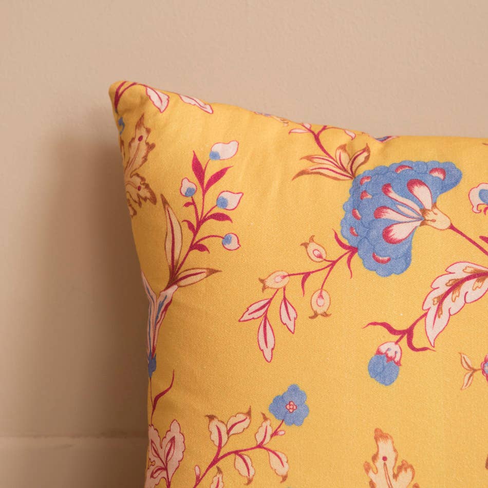 Yellow Chintz Cushion