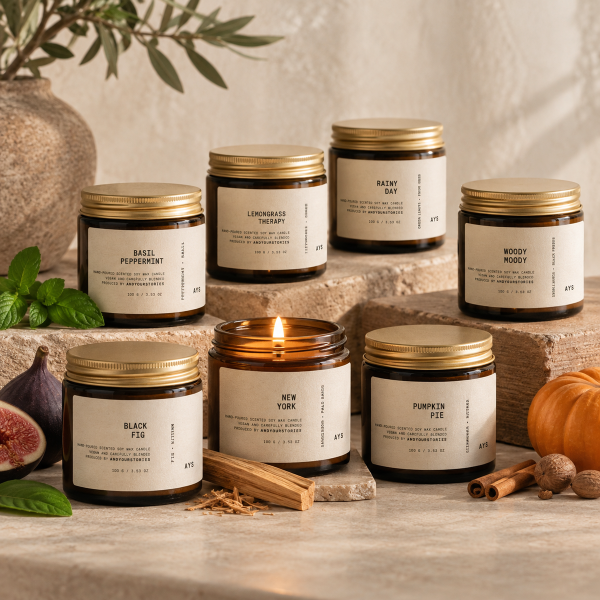 AndYourStories Soy Scented Candles