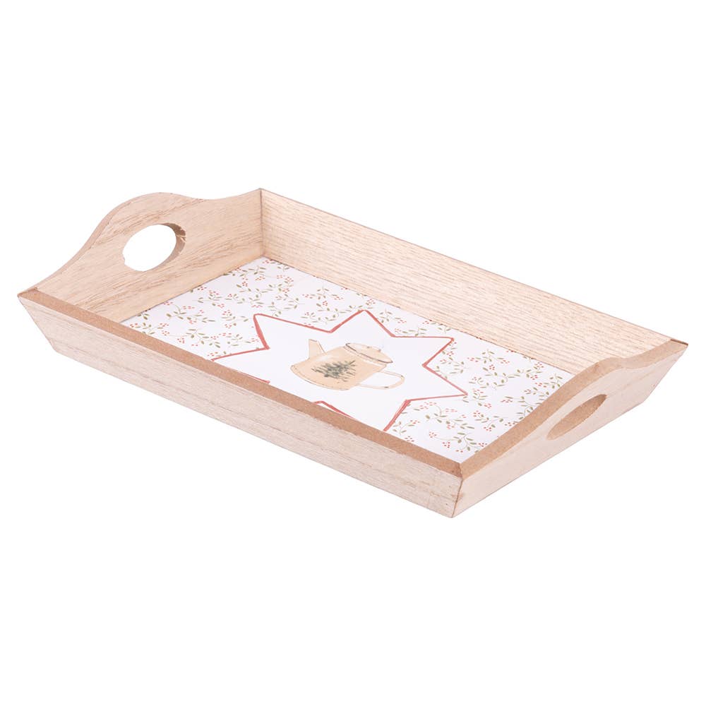 Christmas Cottage Serving Tray
