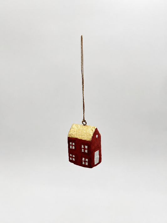 Red Hanging Christmas House