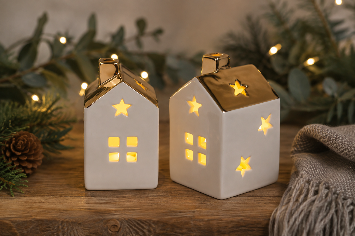 LED Christmas House Set