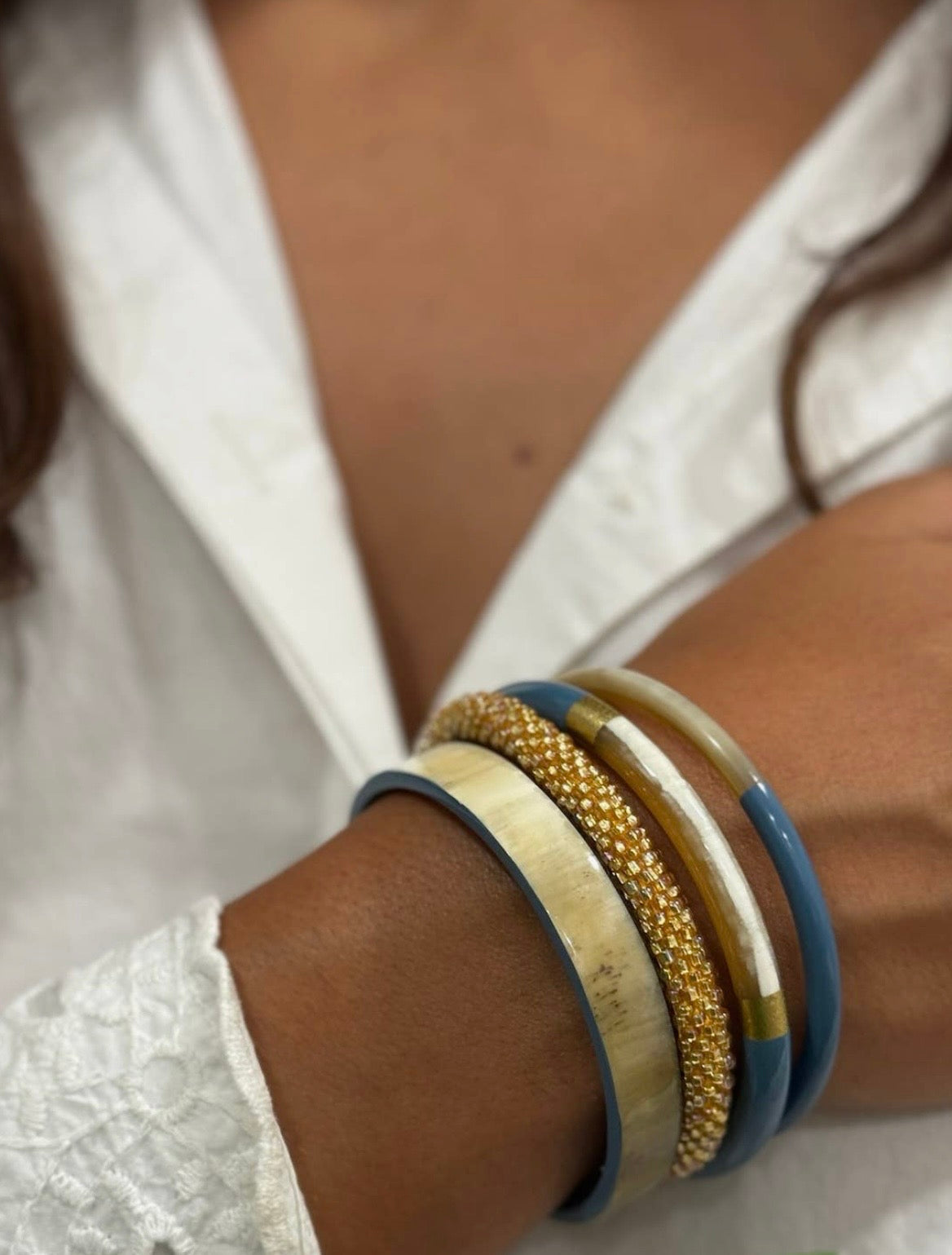 Lacquered Artisan Bangles Various Colours