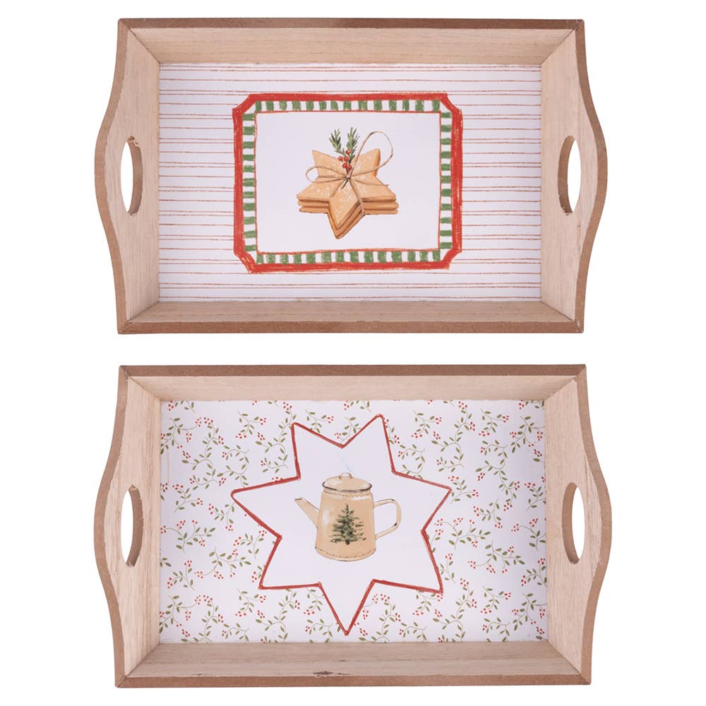 Christmas Cottage Serving Tray