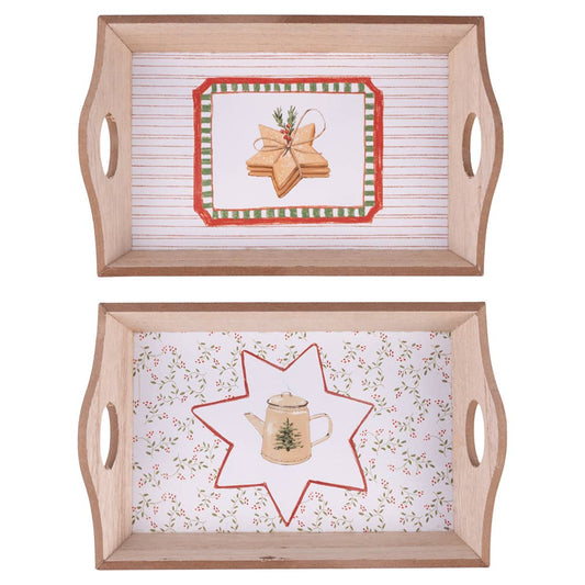 Christmas Cottage Serving Tray