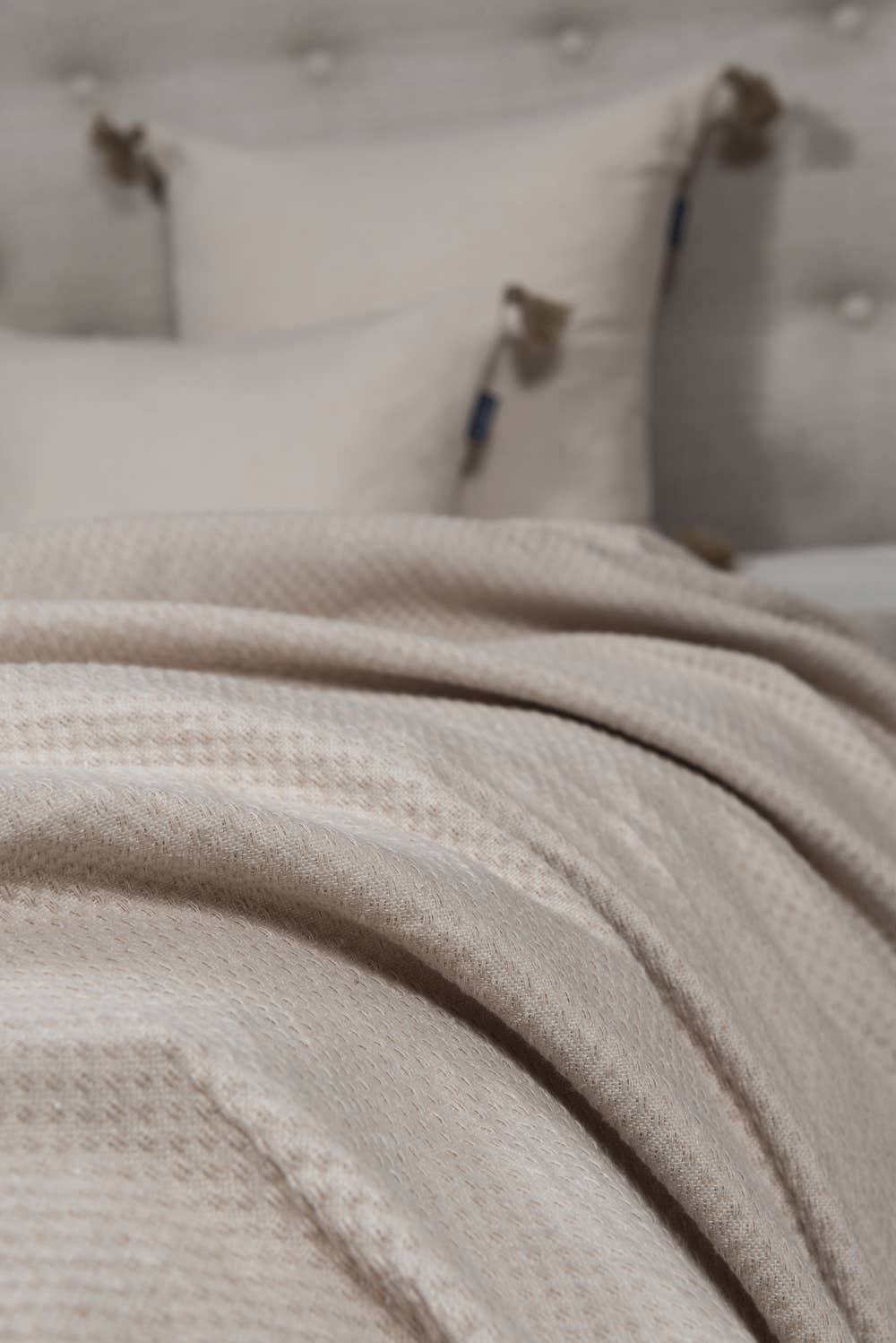 Sand Waffle Cotton Throw