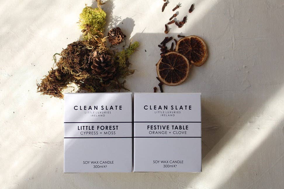 Clean Slate Luxury Christmas Candle - Two Scents