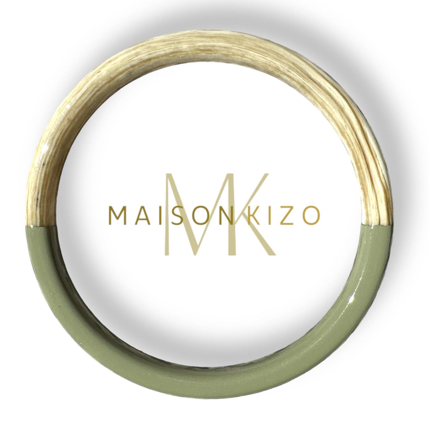 Lacquered Bangle in Khaki
