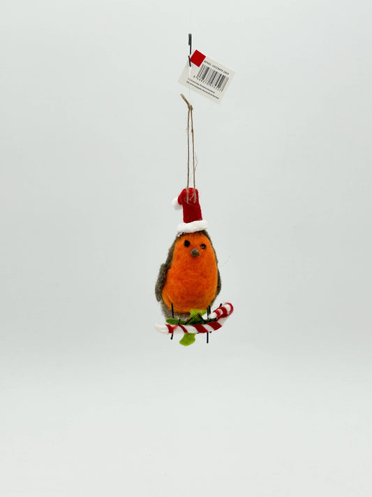 Felt Christmas Robin Ornament