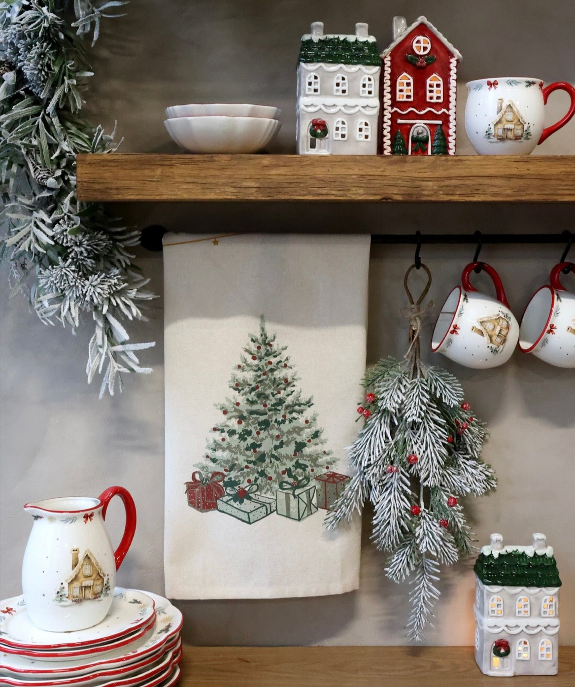 Christmas Cotton Tea Towel - 3 Designs