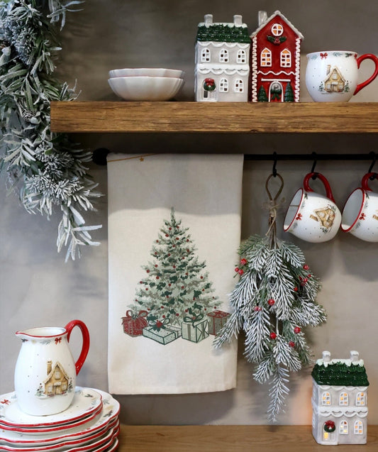 Christmas Cotton Tea Towel - 3 Designs