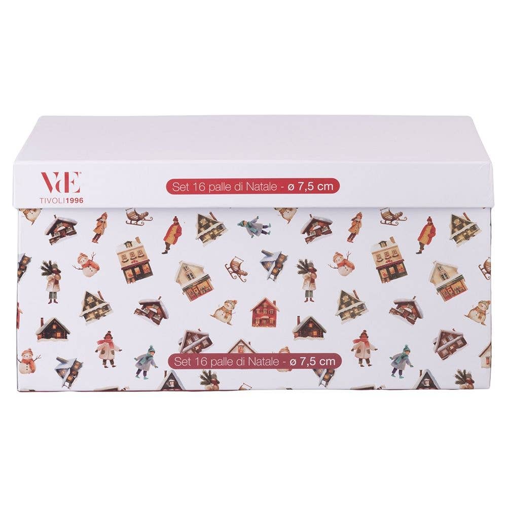 Set of 16 Nostalgic Christmas Baubles