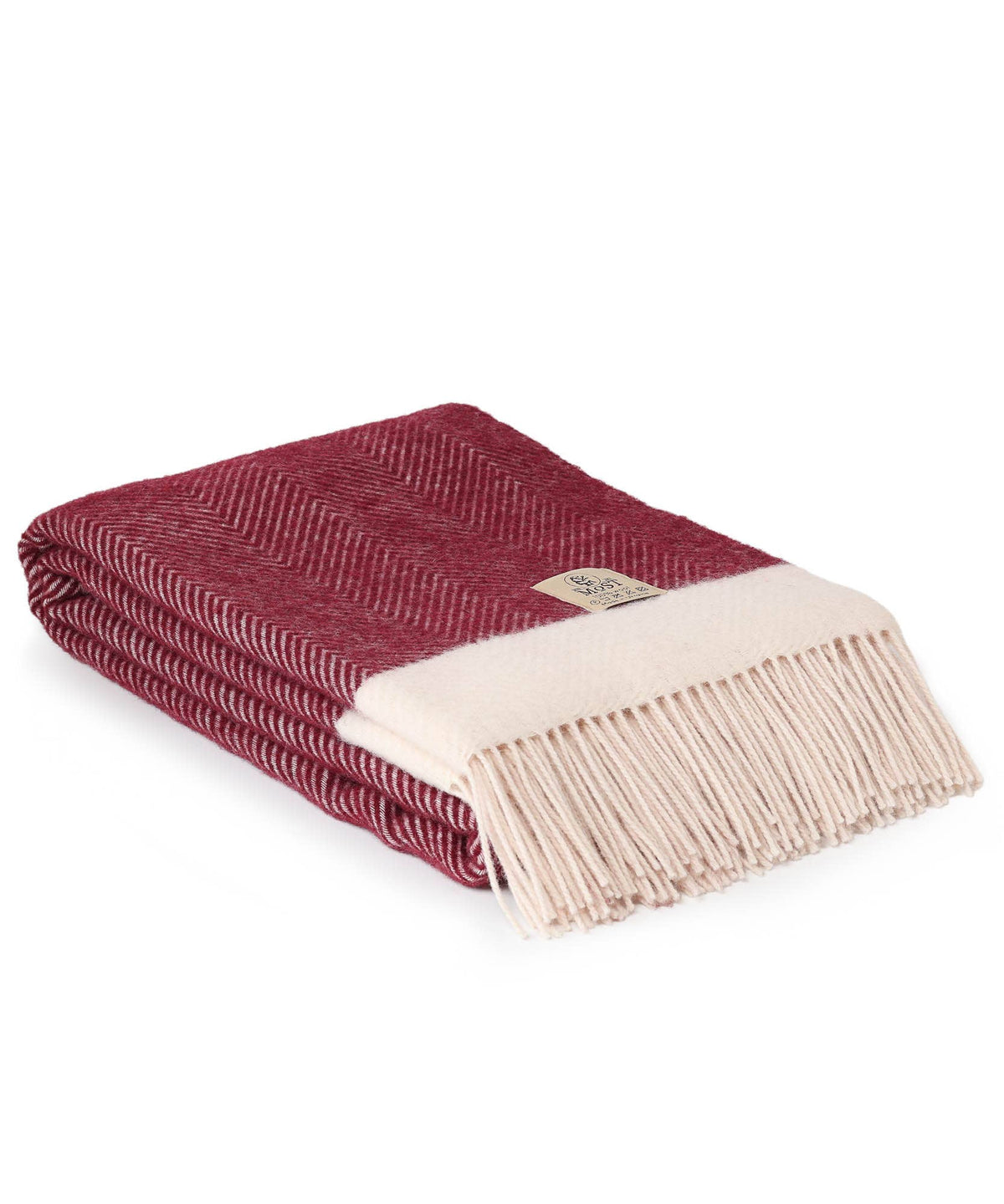 Wool Throw Blanket - Florence Red