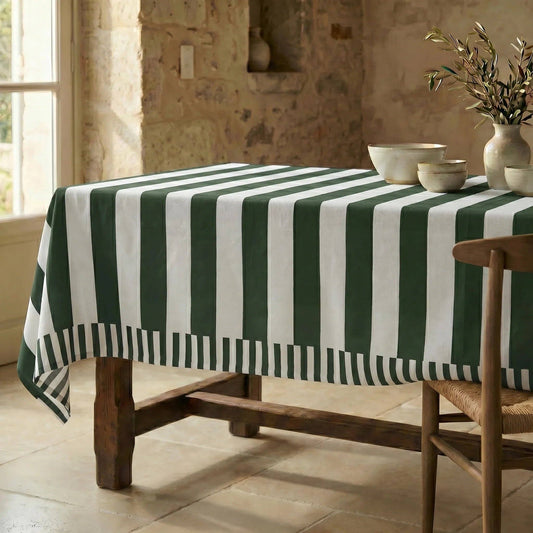 Riviera Stain Resistant Organic Cotton Tablecloth – 250 x 155 cm