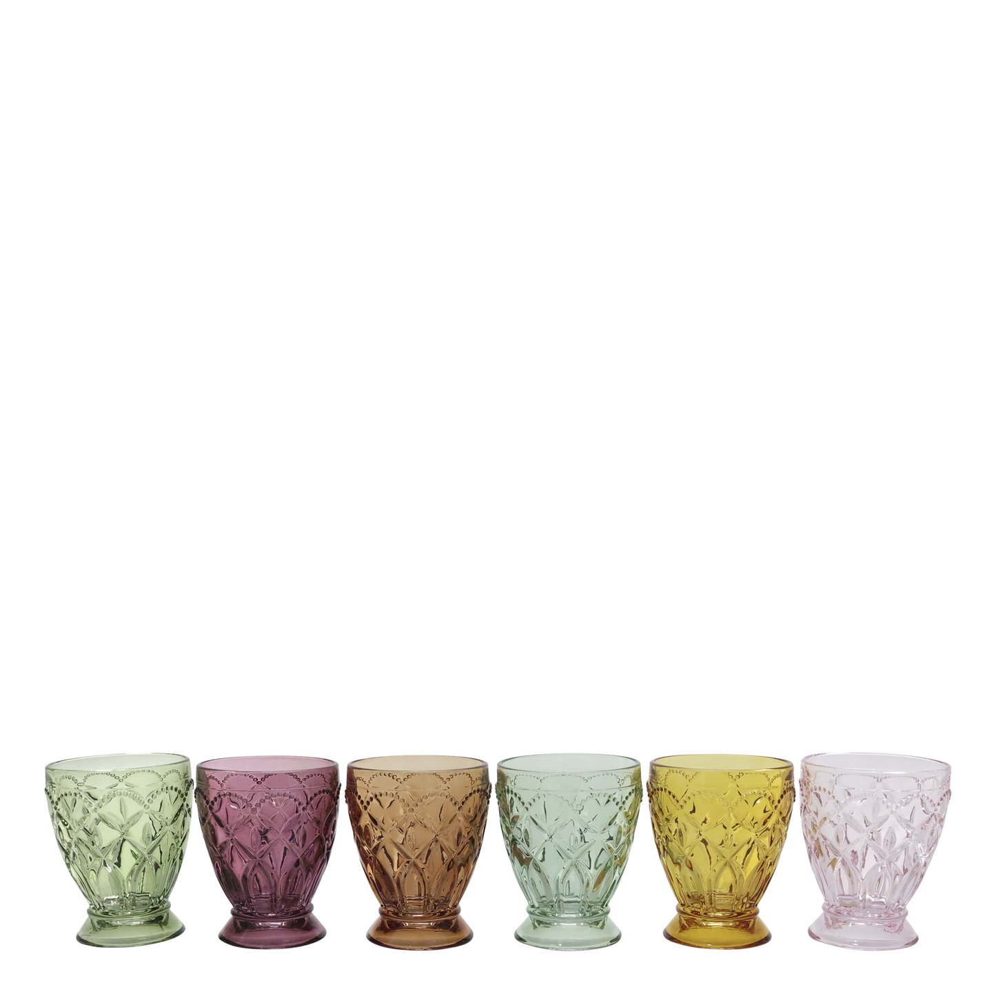 St Emilion Patterned Water Glasses - Set of 2