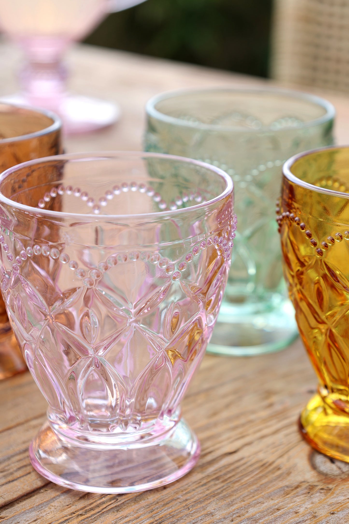 St Emilion Patterned Water Glasses - Set of 2