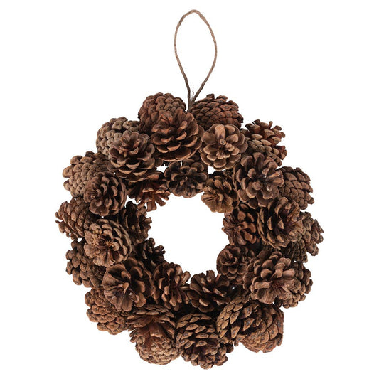 Natural Pinecone Wreath