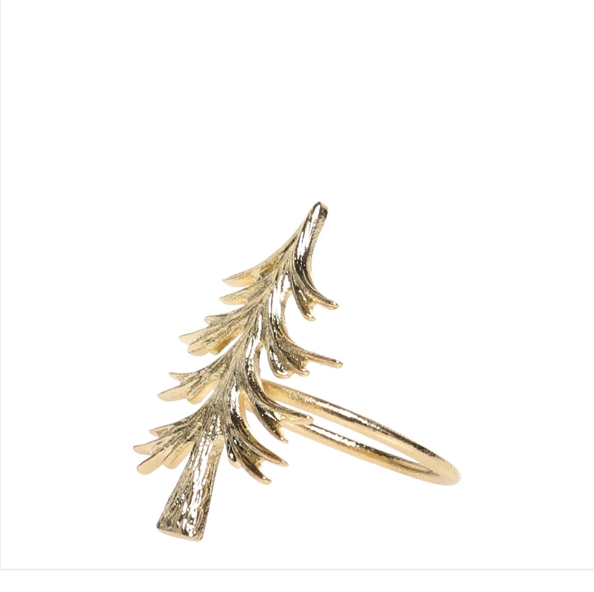 Gold Tree Napkin Rings - Set of 4