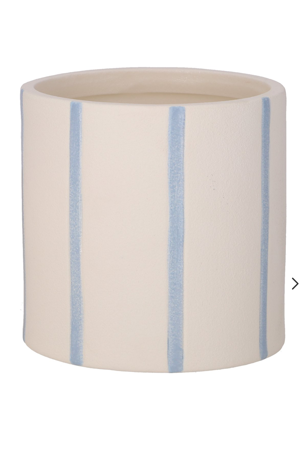 Blue Striped Ceramic Plant Pot