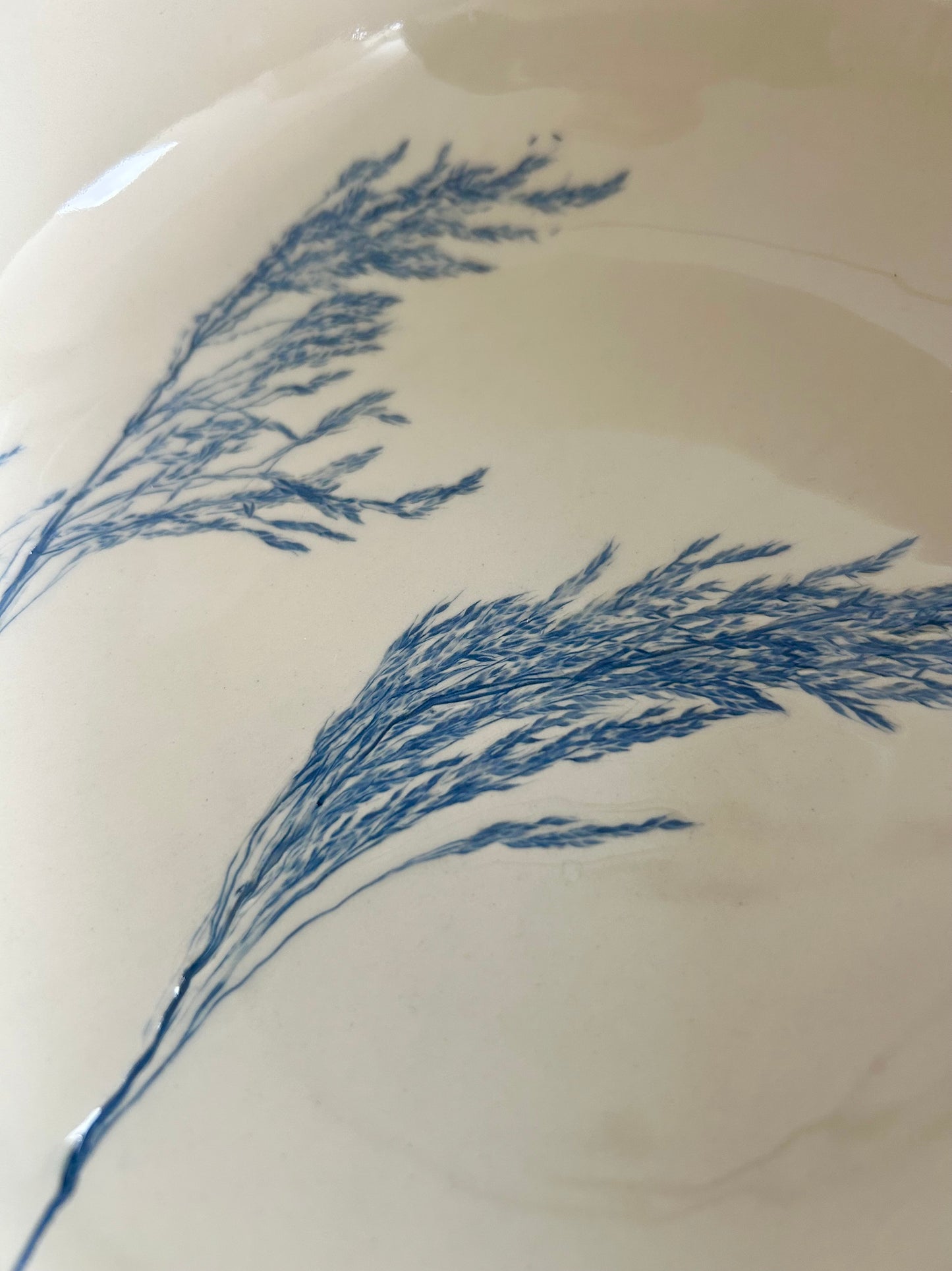 Handmade Botanical Serving Bowl