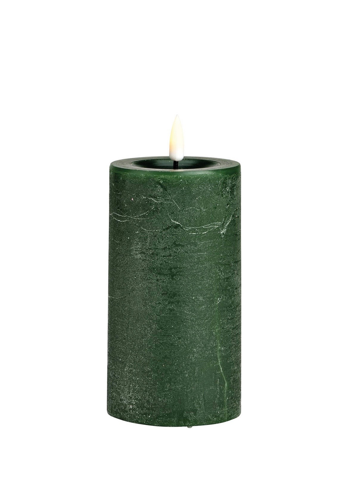 Forest Green Wax LED Candles