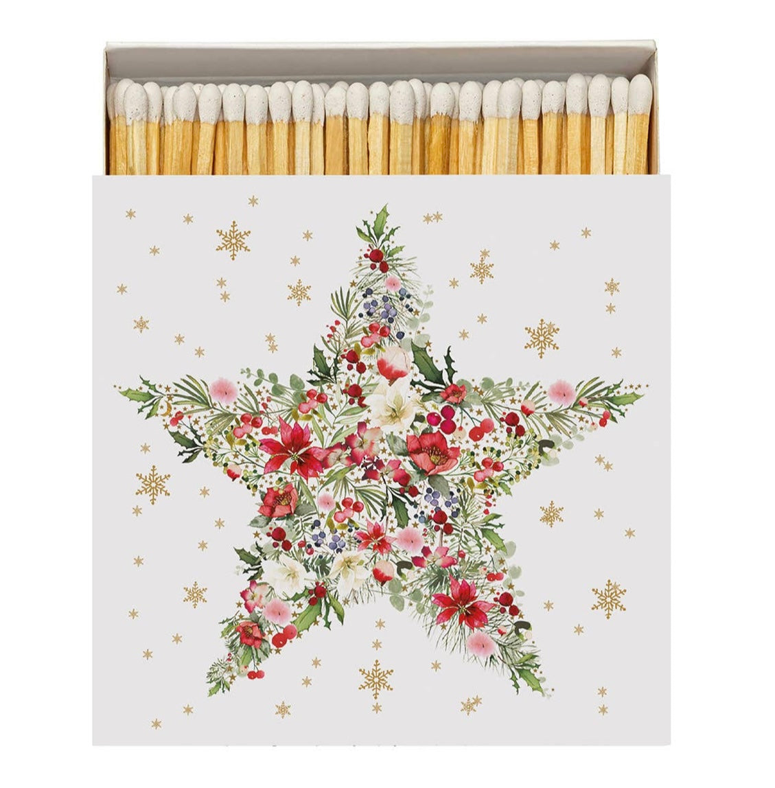 Christmas Designed Extra Long Matches - Three Designs