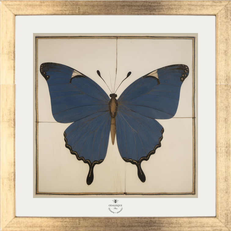 The Blue Butterfly - Framed Art