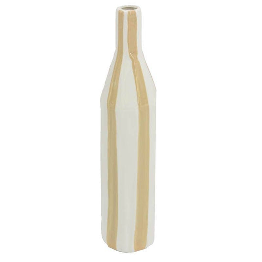 Striped Ceramic Vase