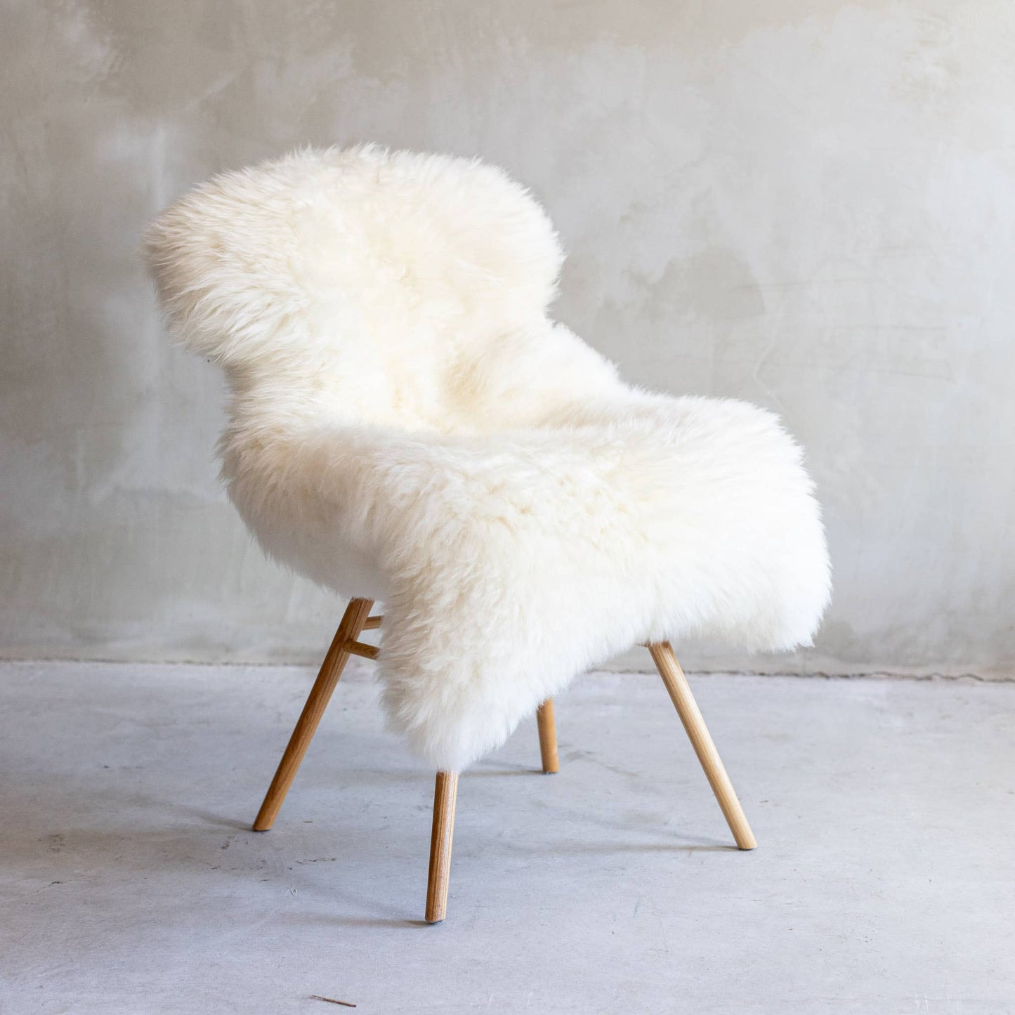 Texel Sheepskin in Natural White