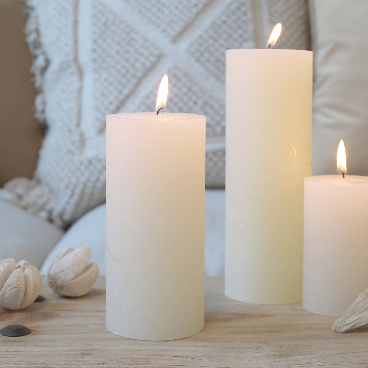 Macon Pillar Candle - Cream