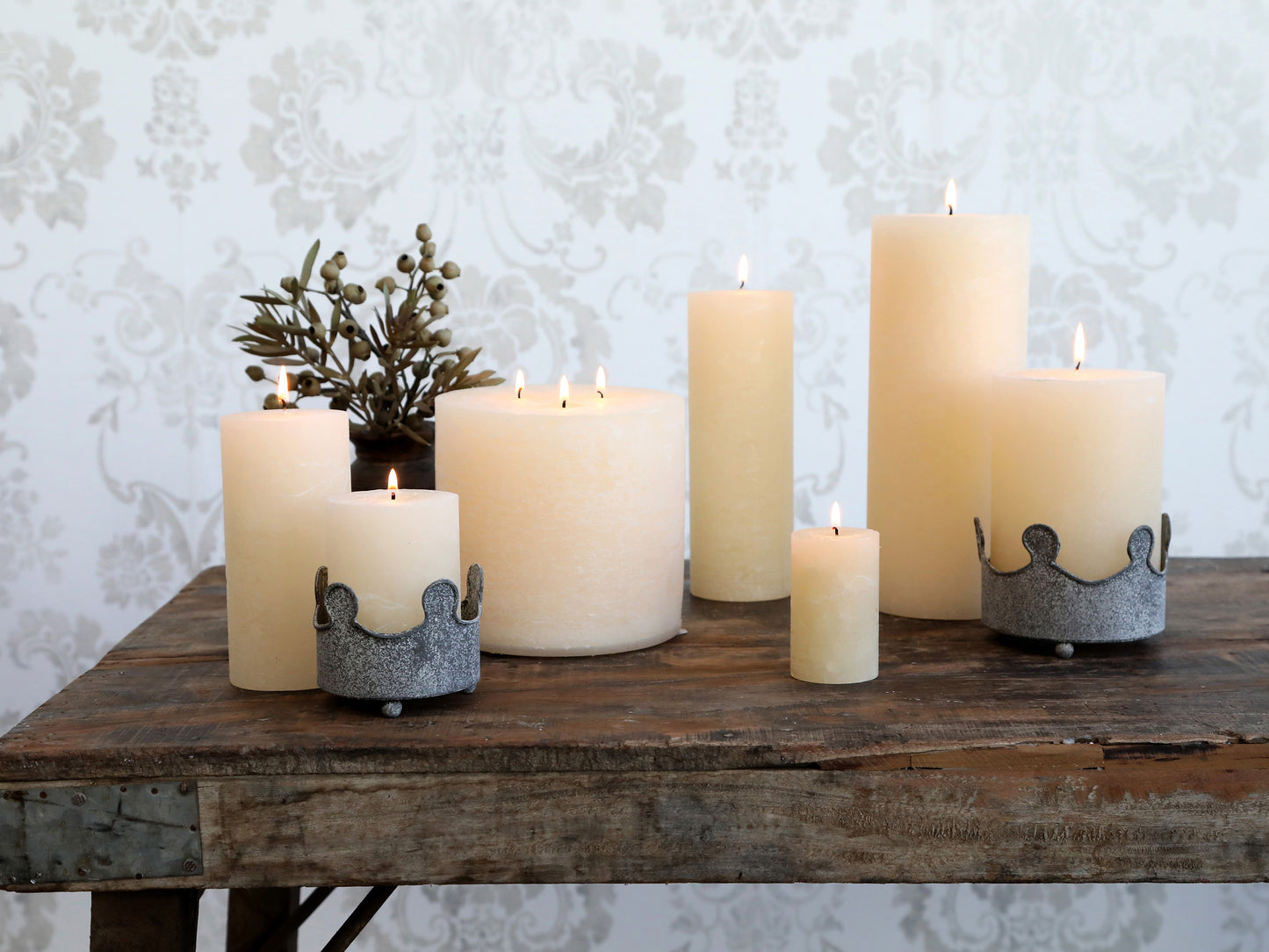 Macon Pillar Candle - Cream