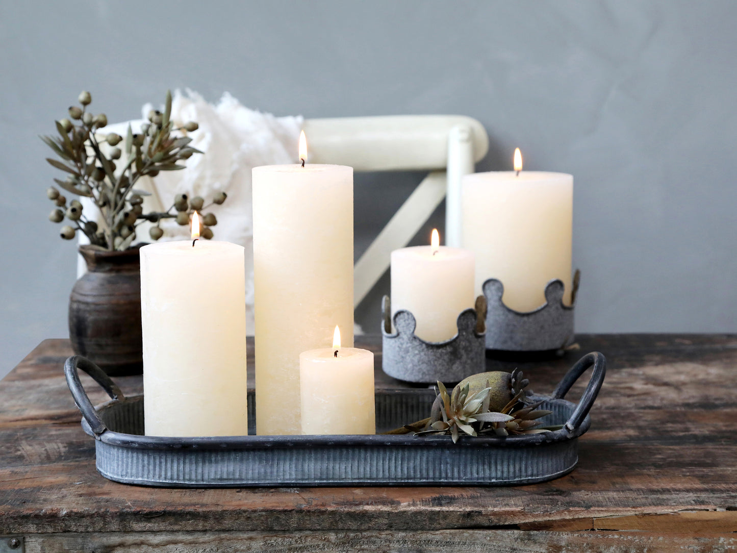 Macon Pillar Candle - Cream