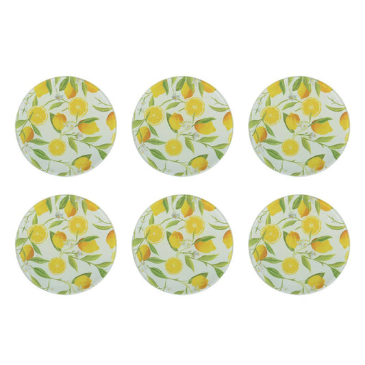 Lemon Coasters - Set of 6