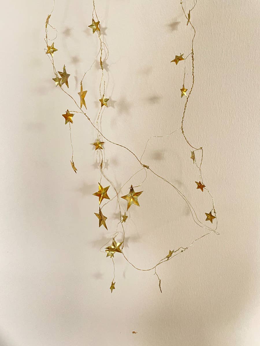 Gold Star Metal Garland