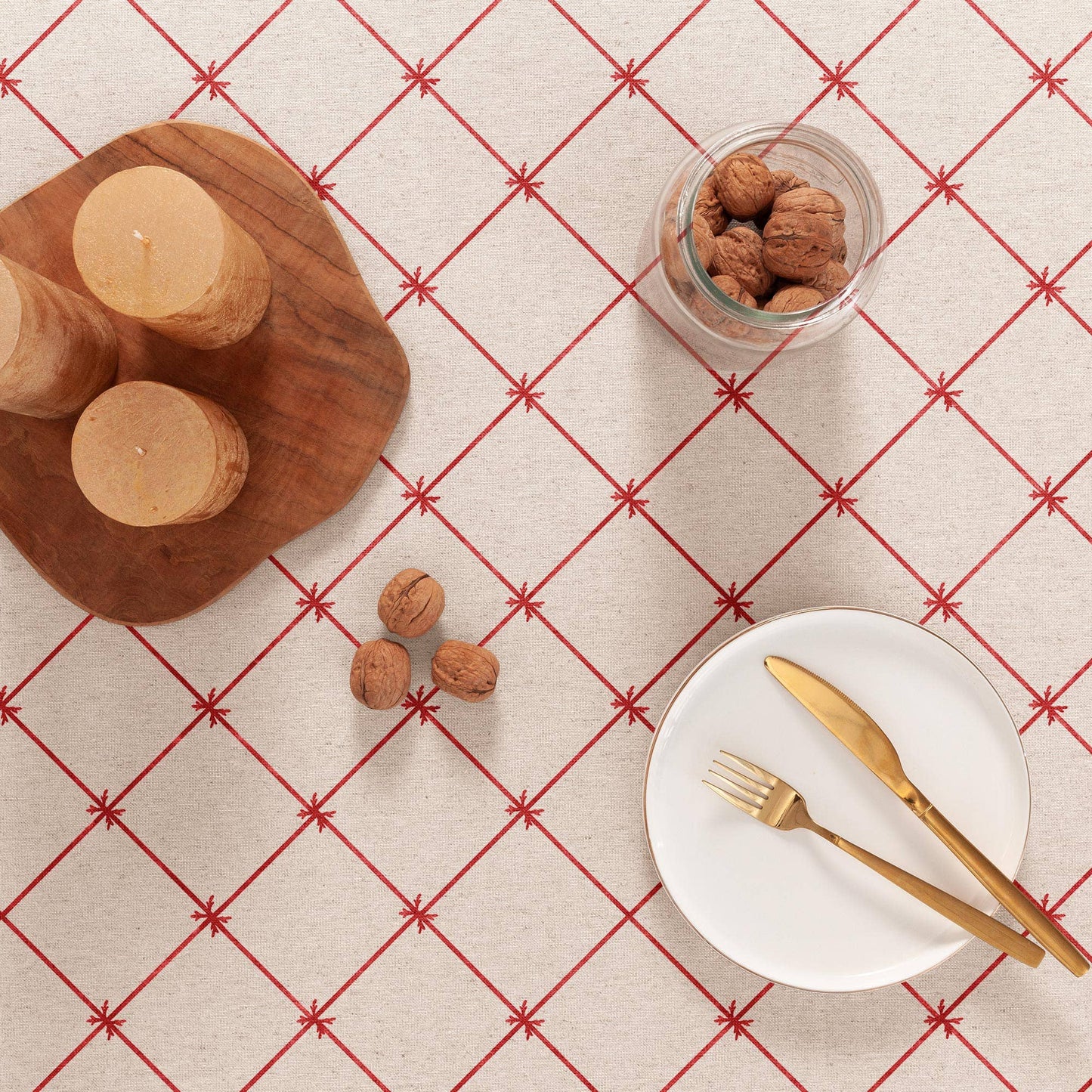 Crissom Soft Jacquard Christmas Tablecloth