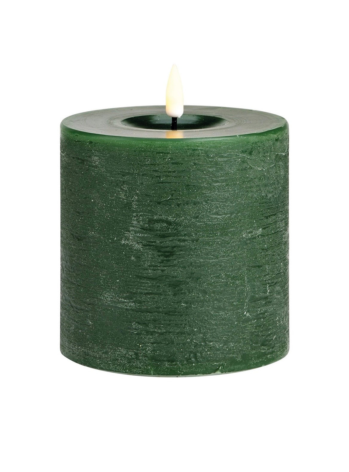 Forest Green Wax LED Candles