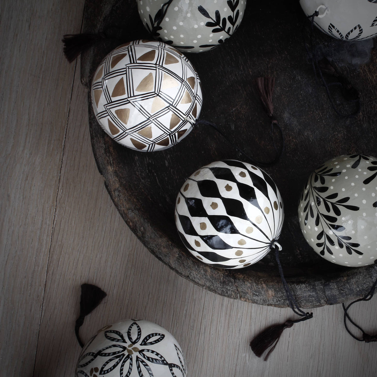 Handmade Paper Mache Ornament - 2 Designs