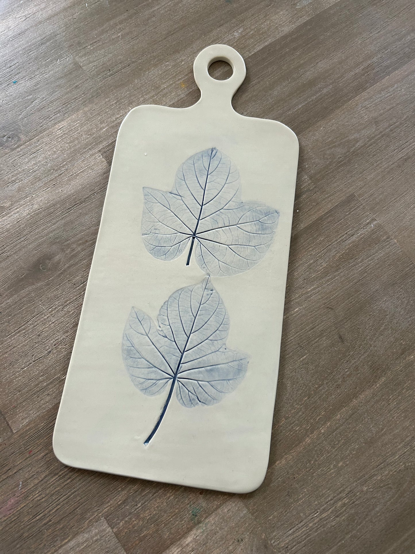 Spring Botanical Ceramic Serving Board (Large)