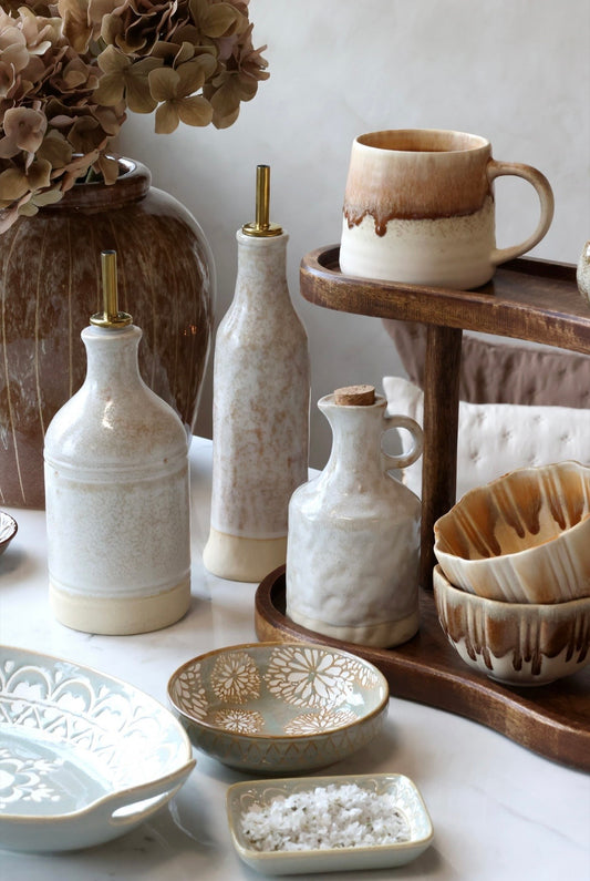 Stoneware Oil Bottle
