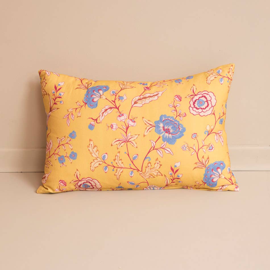 Yellow Chintz Cushion