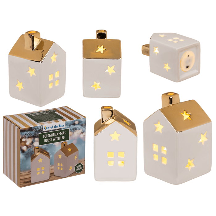 LED Christmas House Set
