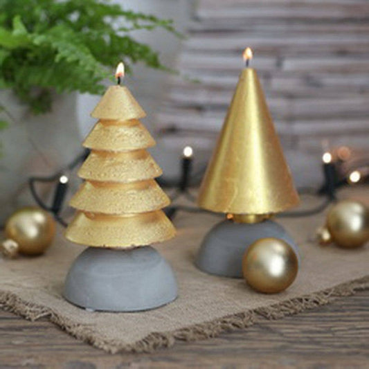 Tree Candle - Gold