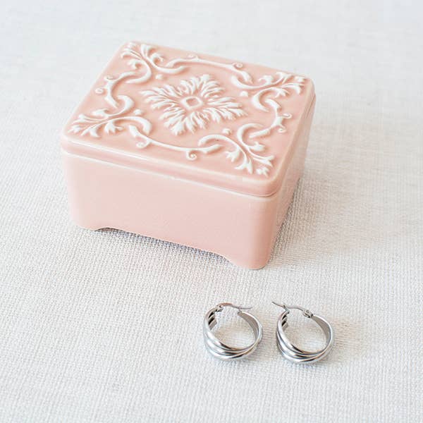 Ceramic Tile Jewelry Box - 3 Colours