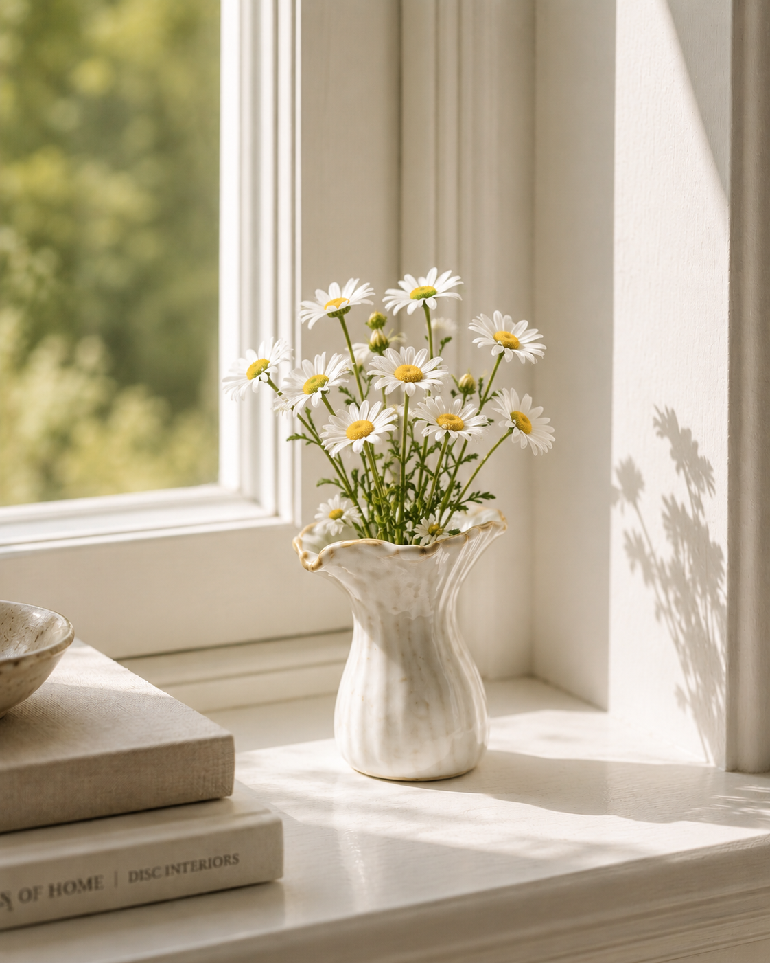 Ondine White Bud Vase