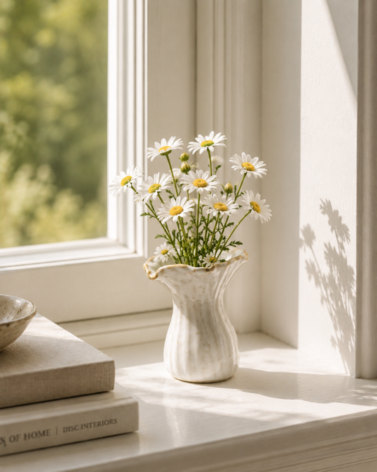 Ondine White Bud Vase