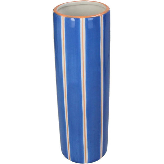 Blue Striped Vase