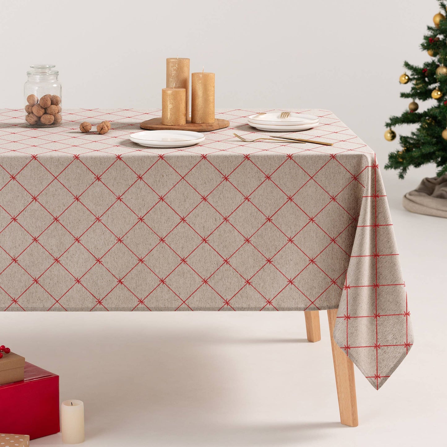 Crissom Soft Jacquard Christmas Tablecloth
