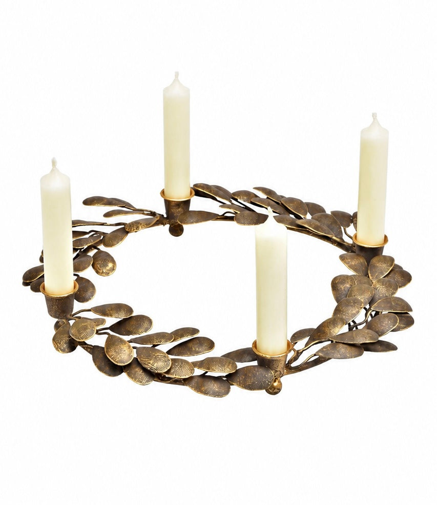 Antique Gold Advent Wreath