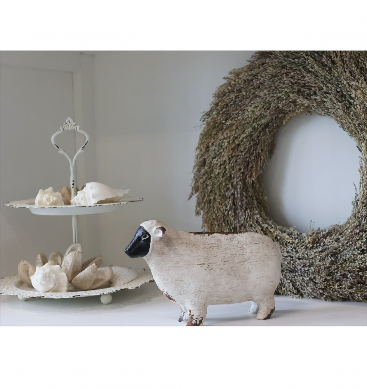 Dried Grass Wreath – Natural