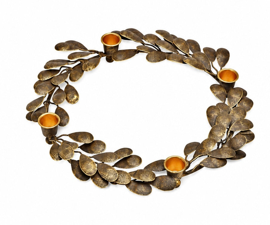 Antique Gold Advent Wreath